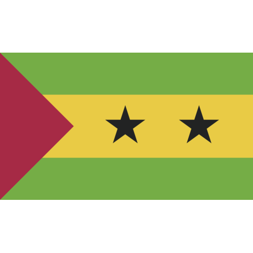 Autocollant Drapeau Sao Tomé