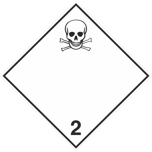 Autocollant Transport Gaz Toxiques