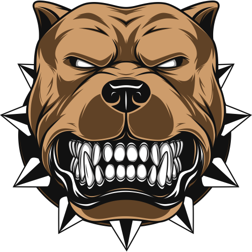 Autocollant  Chien Colère