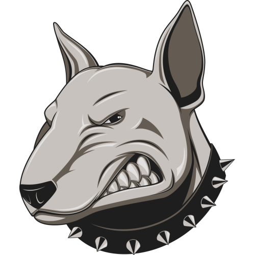 Autocollant  Chien Colère