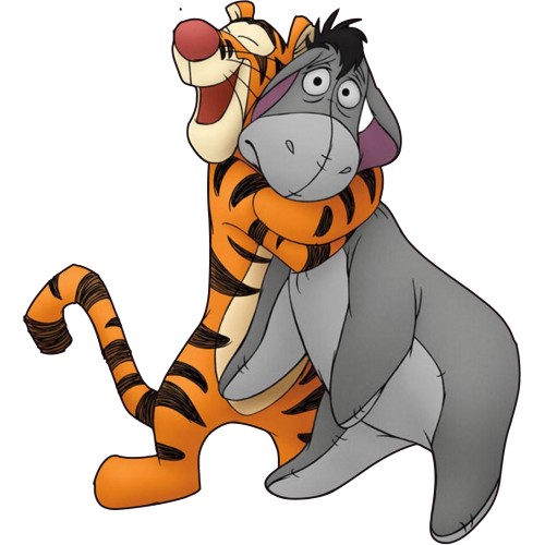 Autocollant Winnie Tigrou Et Porcinet