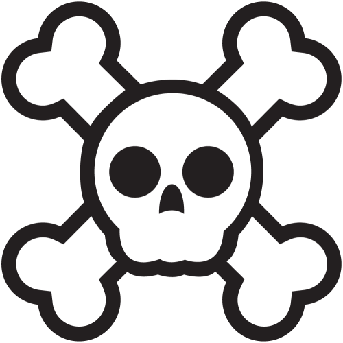 Sticker Jdm Cartoon Skull