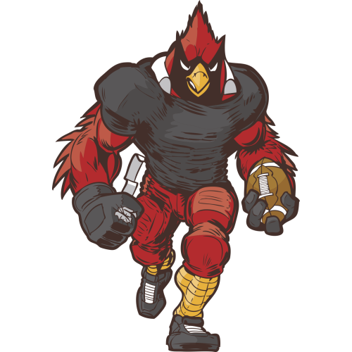 Autocollant Mascotte Oiseau Rugby