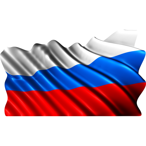 Autocollant Drapeau Russie
