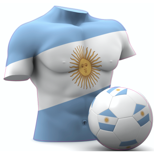 Autocollant Foot Argentine