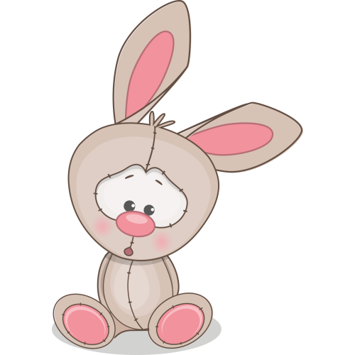 Autocollant Mignon Lapin