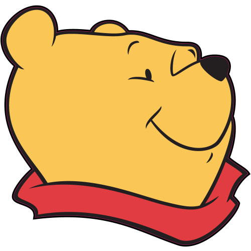 Autocollant Tete Winnie
