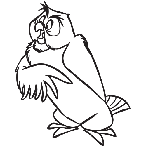 Sticker Winnie Maitre Hibou