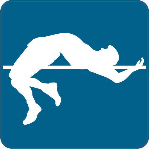 Autocollant Saut En Hauteur A