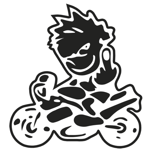 Sticker Doigt Moto