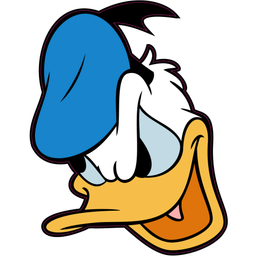 Autocollant Tete Donald