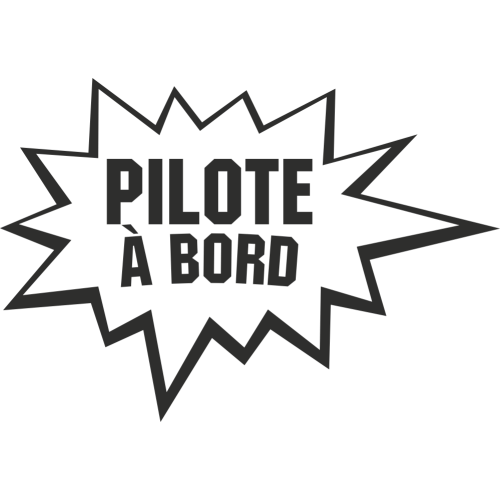 Sticker Humour Pilote