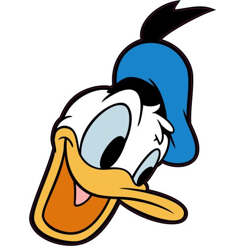 Autocollant Tete Donald