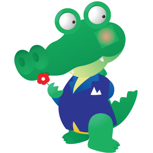 Autocollant Crocodile 2 Pour Enfants