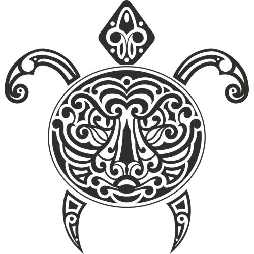 Sticker Tortue Tribal
