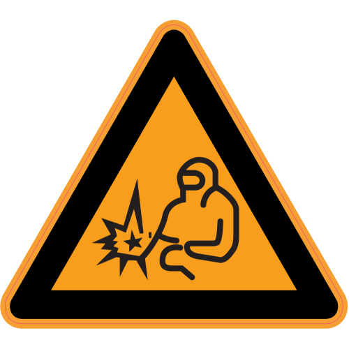Autocollant Panneau Danger Soudure