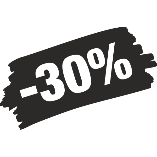 Sticker Soldes Grunge 30%