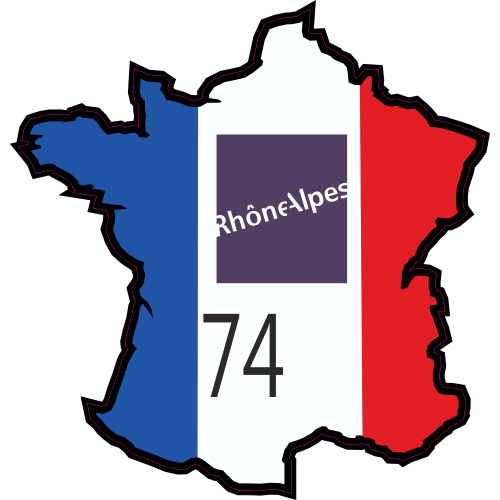 Autocollant Haute Savoie (rhone Alpes)