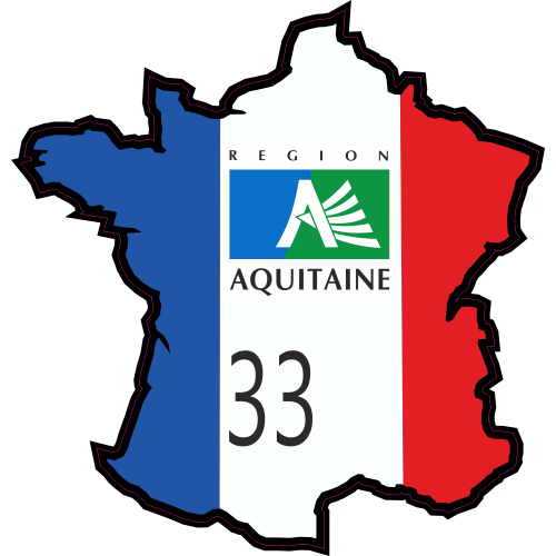 Autocollant Gironde ( Aquitaine )