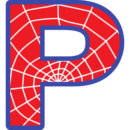 Sticker Lettrage Spider Man P