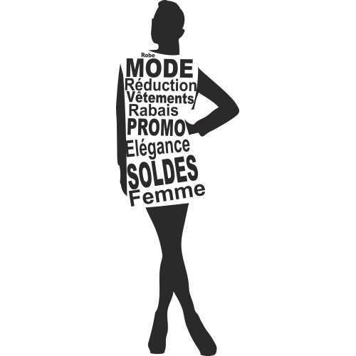 Sticker Femme Soldes 3