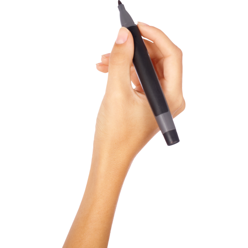 Autocollant Personne Main Stylo