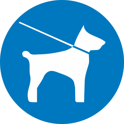 Autocollant Obligation Chien En Laisse