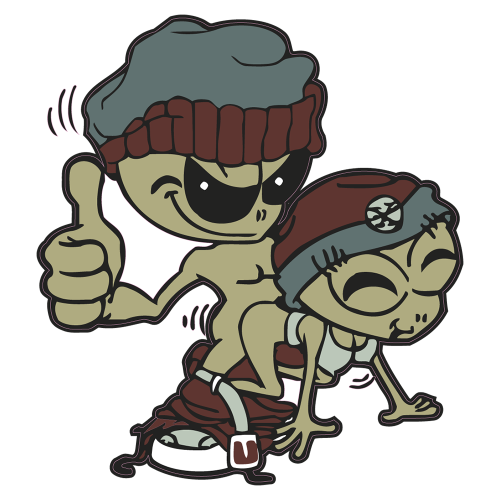 Autocollant Alien Fuck