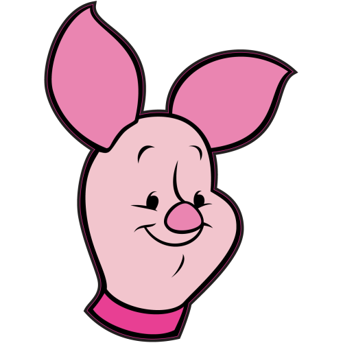 Autocollant Tete Porcinet