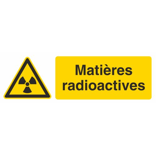 Autocollant Produit Dangereux Radioactives
