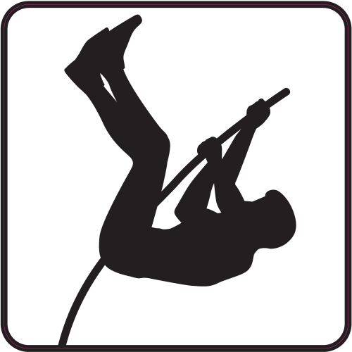 Autocollant Saut A La Perche B