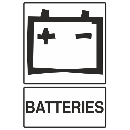 Autocollant Recyclage Batterie