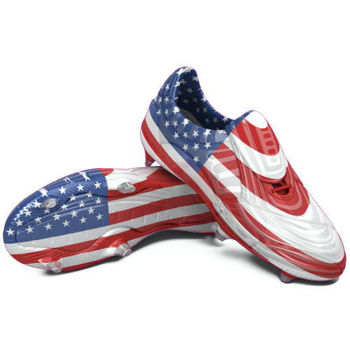 Autocollant Chaussure Foot Usa