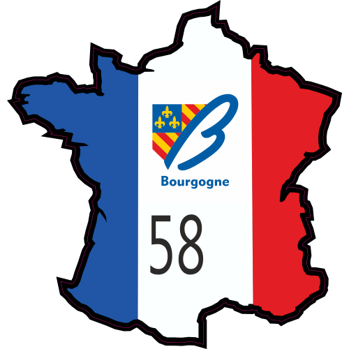 Autocollant Nievre (bourgogne)