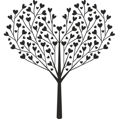 Sticker Arbre Coeur
