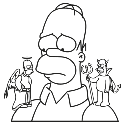 Sticker Homer Simpson