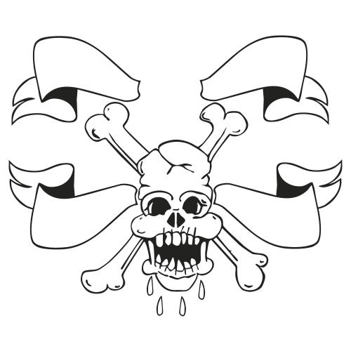 Sticker Tete De Mort