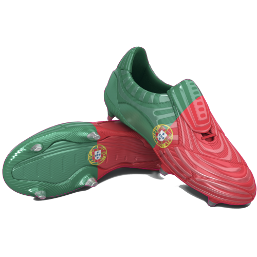 Autocollant Chaussure Foot Portugal