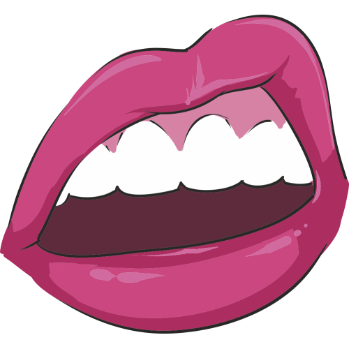 Autocollant Bouche Pop Fashion