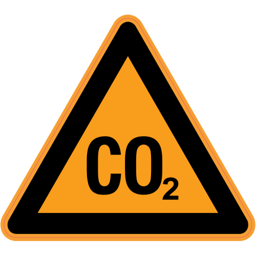 Autocollant Panneau Danger C02