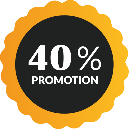 Autocollant Soldes 40% De Promotion