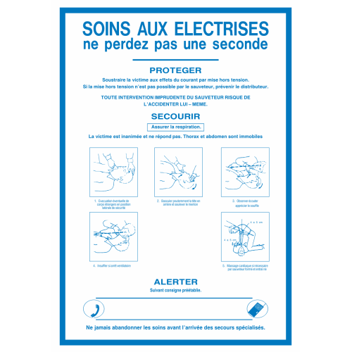 Autocollant Consigne De Sécurité Electrocution