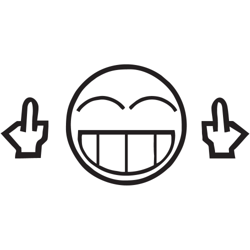 Sticker Smiley Fuck