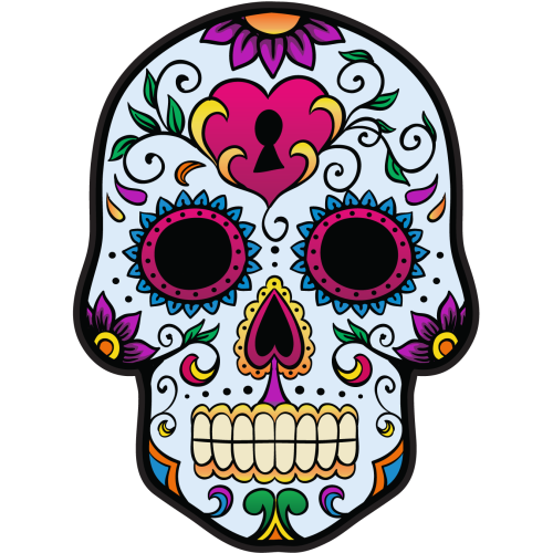 Autocollants et Stickers Autocollants têtes de mort mexicaines