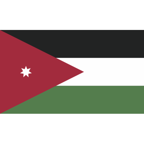 Autocollant Drapeau Jordanie