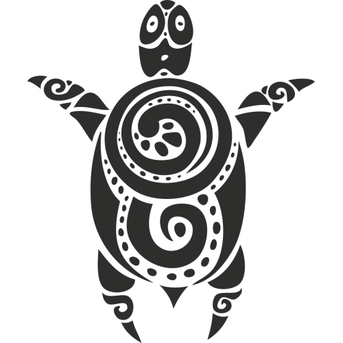 Sticker Tortue Tribal