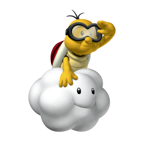 Autocollant Mario Lakitu