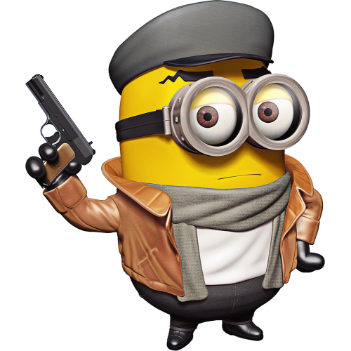 Autocollant Minion Espion