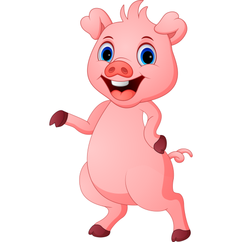 Autocollant Animaux Cochon 1