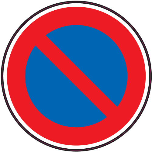 Autocollant Panneau Interdiction De Stationner